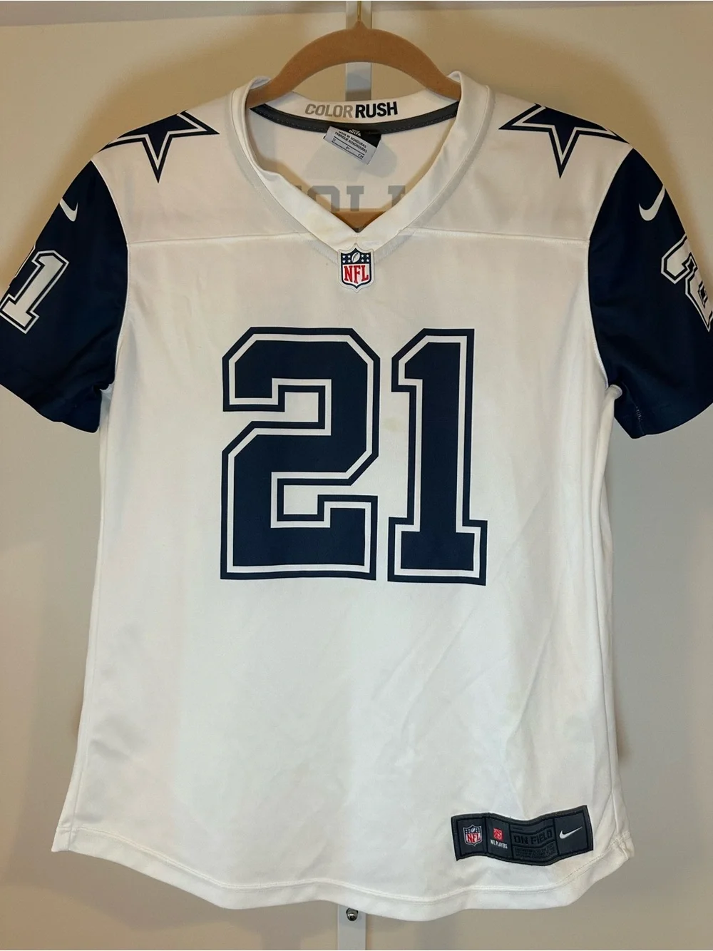 Dallas Cowboys Ezekiel Elliot White Small NFL Football Jersey Onfield Apparel S